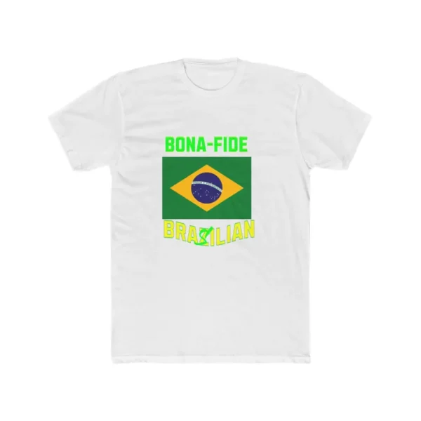 Brazilian Bona Fide Tee Shirt - Unisex Cotton Crew Tee, Brazilian Culture T-Shirt, Ethnic Pride Top, South American Heritage Apparel - Image 2