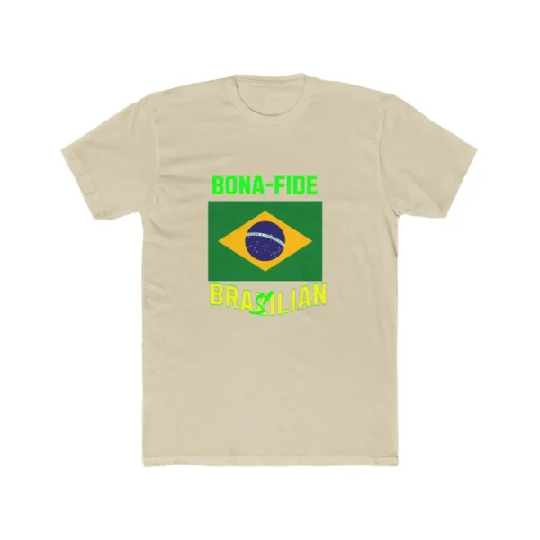 Brazilian Bona Fide Tee Shirt - Unisex Cotton Crew Tee, Brazilian Culture T-Shirt, Ethnic Pride Top, South American Heritage Apparel - Image 3